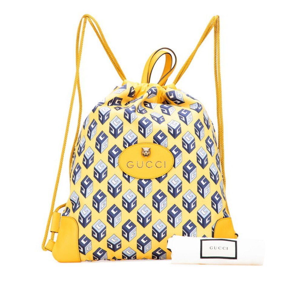 GUCCI Blue Leather Backpack - Picture 10 of 10